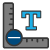 Icono - Disminuir tamaño de la tipografía