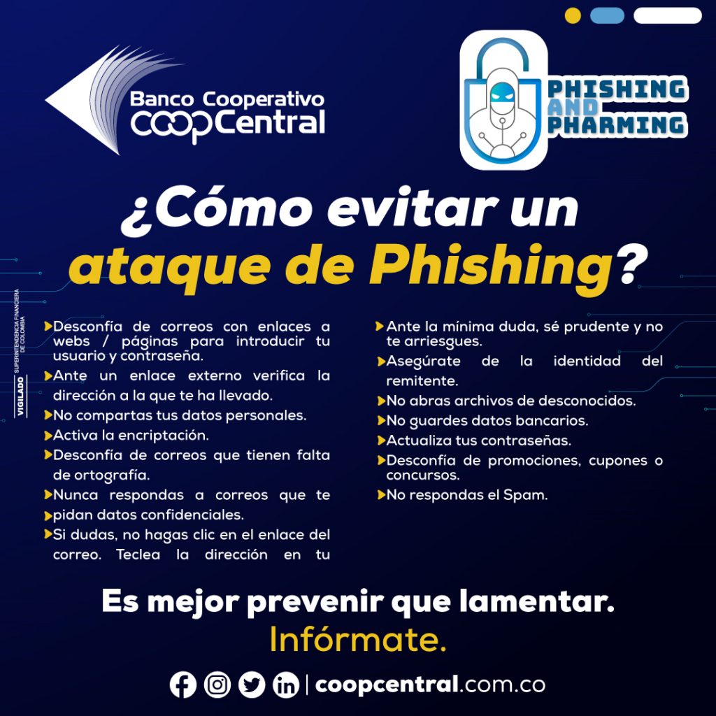 ¿Cómo evitar un ataque de Phishing?