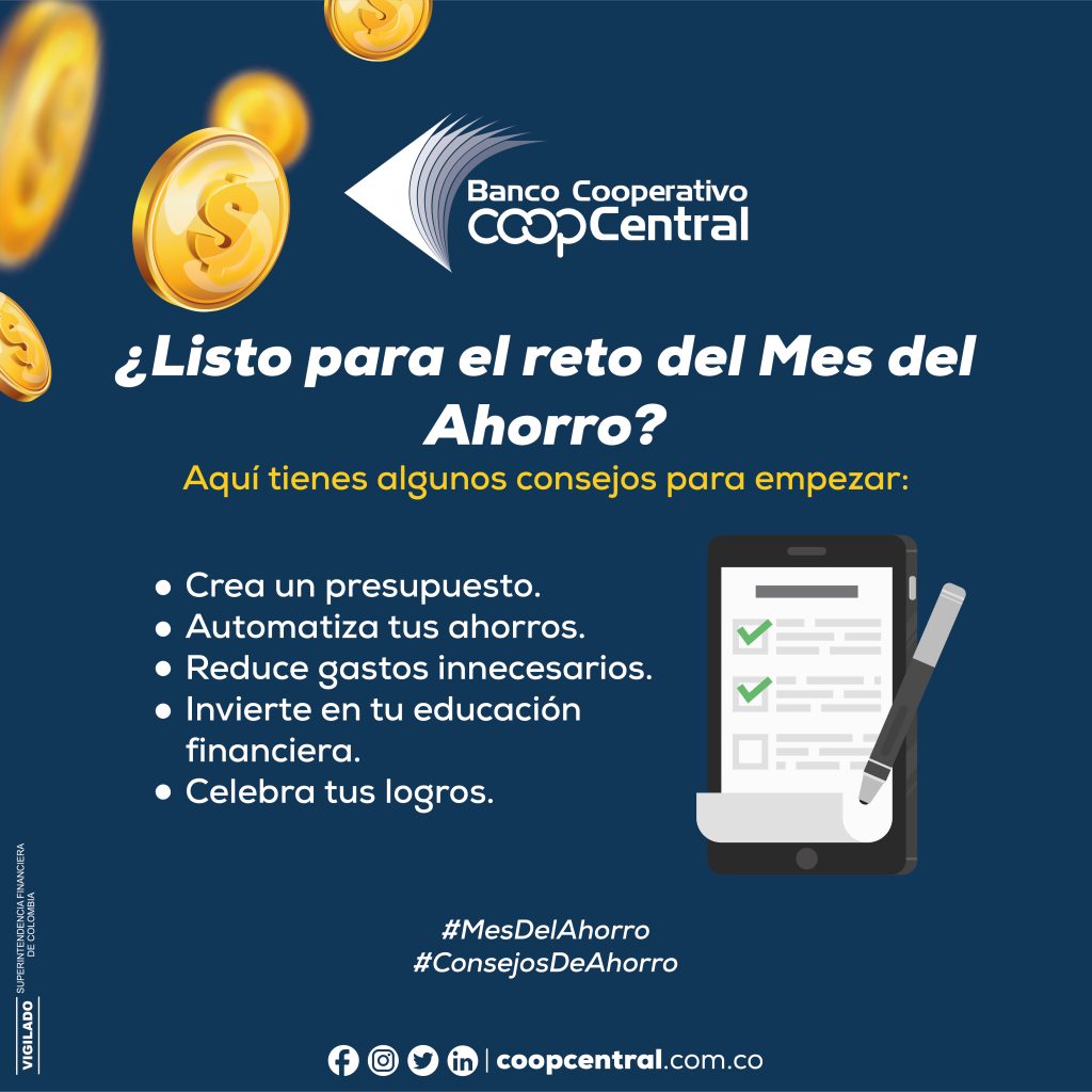 ¿Listo para el reto del mes del ahorro?